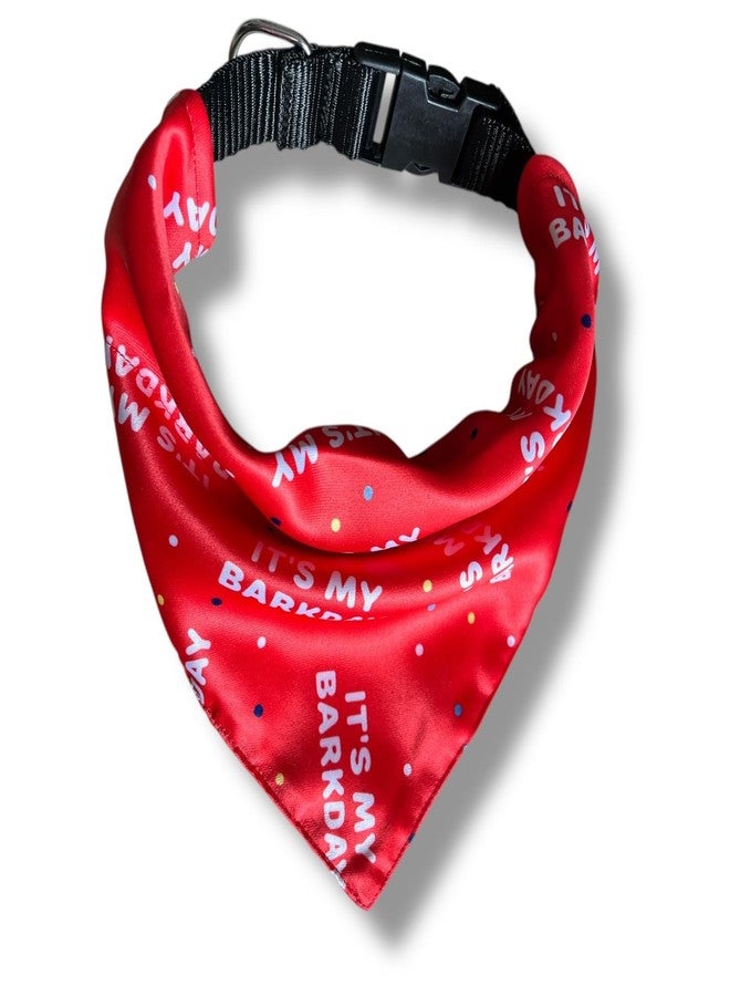 دبليو تقدم W طوقًا فاخرًا للغاية من الساتان للكلاب، وهو إكسسوار مثالي للكلاب المتوسطة والكبيرة. يتضمن طوقًا سهل الارتداء وطوقًا قابلًا للتعديل بحلقة على شكل حرف D. (متوسط - كبير، Its My BarkDay®) - Image 2